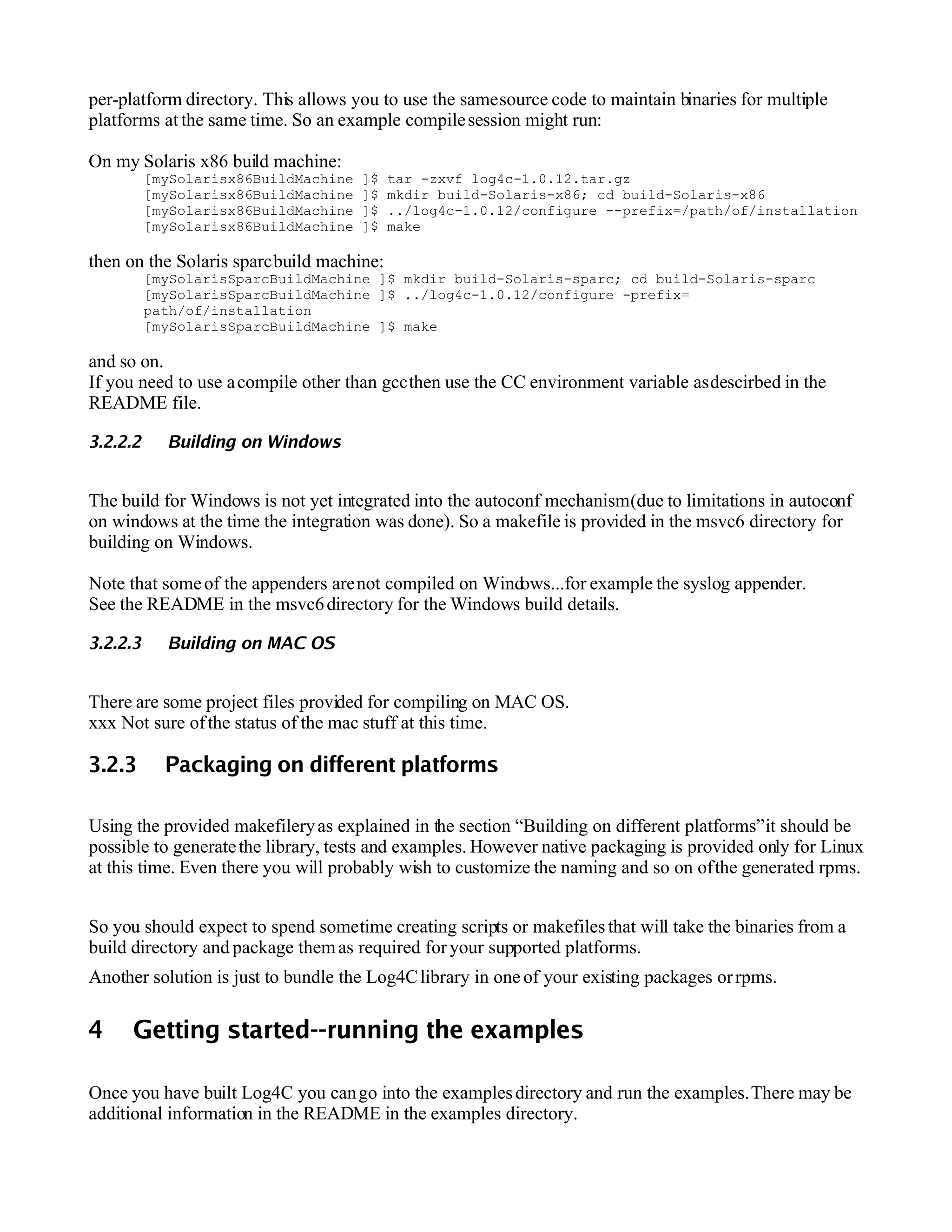 Log4 C Developers Guide