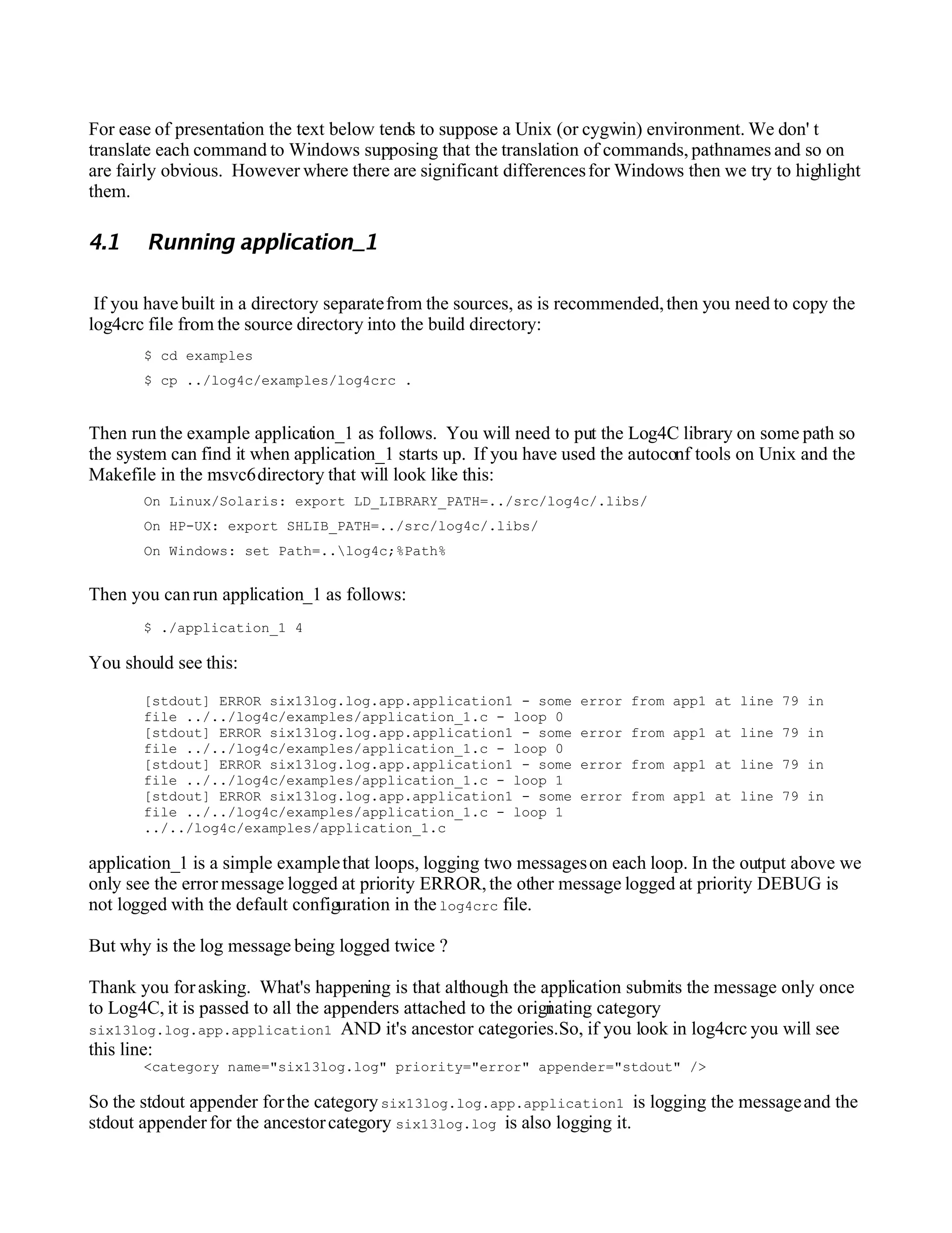 Log4 C Developers Guide