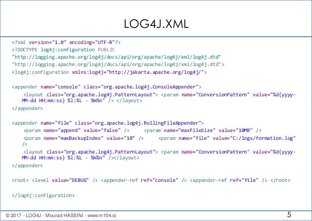 Xml Layout In Log4j | log4j Xml Layout In Log4j | log4j