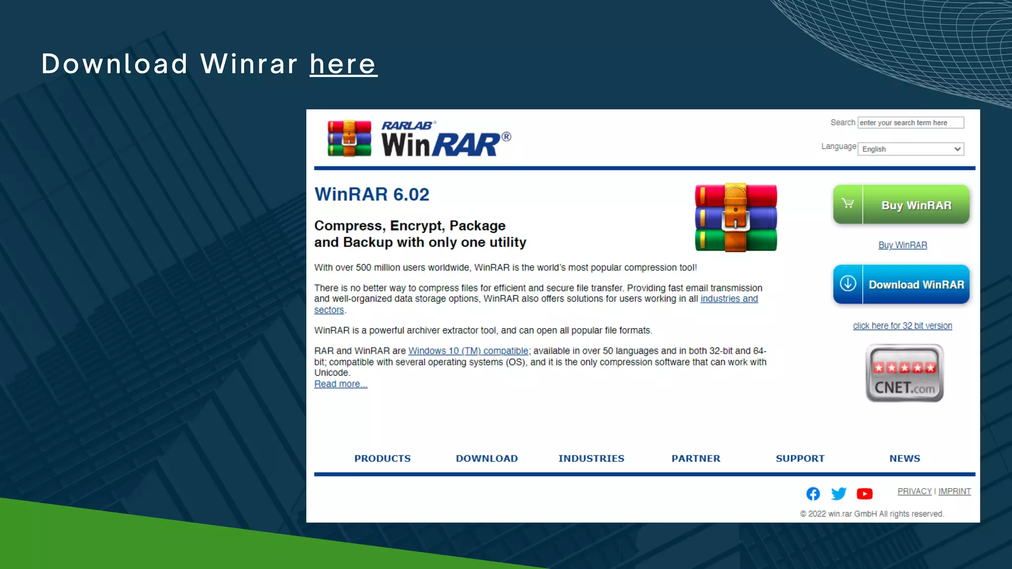 Download Winrar here
 