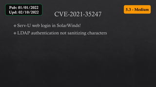 5.3 - Medium
Pub: 01/01/2022
Upd: 02/10/2022
 