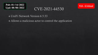 9.8 - Critical
Pub: 01/14/2022
Upd: 08/08/2022
 