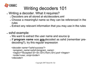 Regular Expression Decoder Log Analysis using OSSEC sasoasasasas.pptx