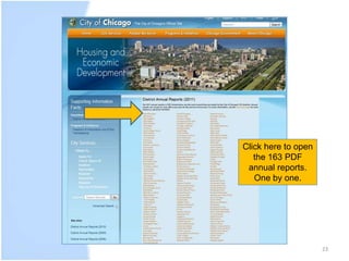 23 
Click here to open 
the 163 PDF 
annual reports. 
One by one. 
 