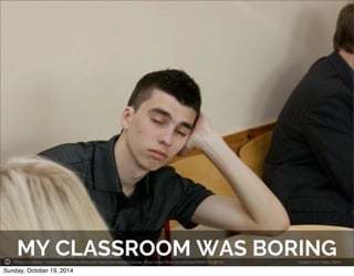 Photo by eltpics - Creative Commons Attribution-NonCommercial License https://www.flickr.com/photos/54942754@N02 Created with Haiku Deck 
Sunday, October 19, 2014 
 