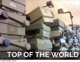 Photo by Wesley Fryer - Creative Commons Attribution-ShareAlike License https://www.flickr.com/photos/31442459@N00 Created with Haiku Deck 
Sunday, October 19, 2014 
 