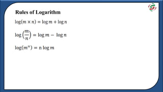 use of log table, introduction definitions, laws | PPT