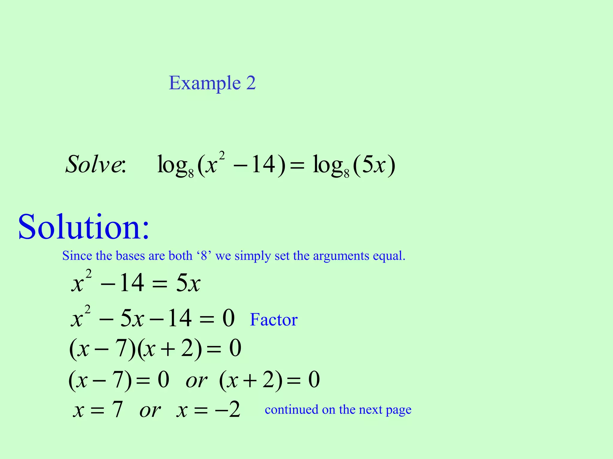 Logarithmic Functions | PPT | Physics | Science