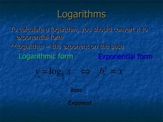 Logarithms | PPT