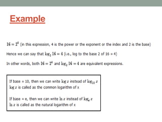 Logarithms | PPTX