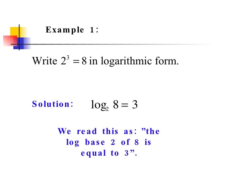 logarithms and logarithmic functions convert ln to exponential form