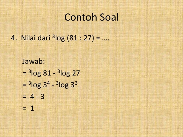 Logaritma Kelas X Semester 1