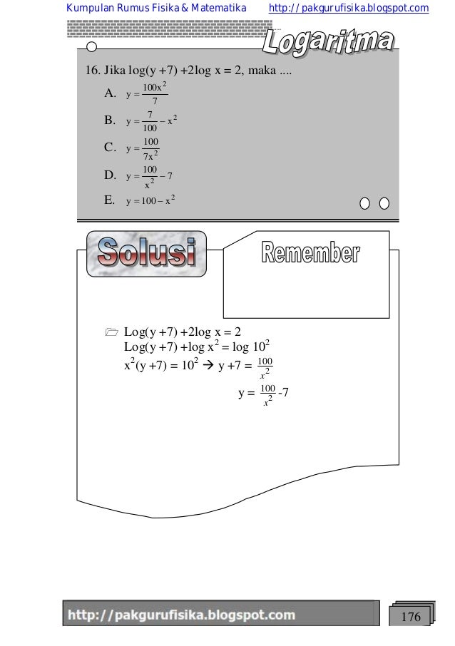 Smart Solution Logaritma