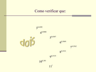 Como verificar que: dois 