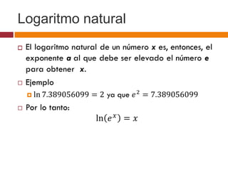 Logaritmo natural

 