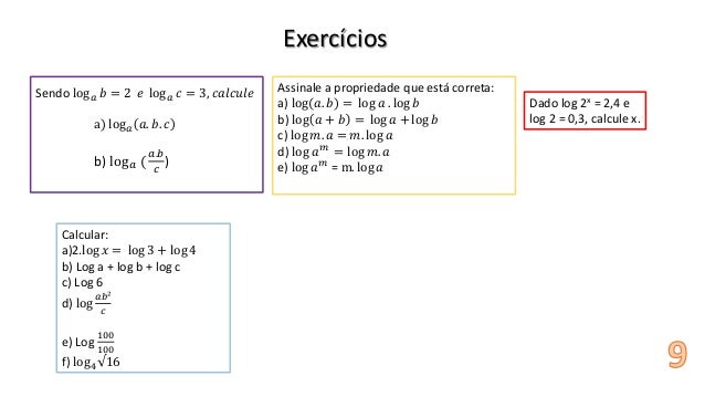 log2.5 e Logaritmos de Aula log2.5 e Logaritmos de Aula