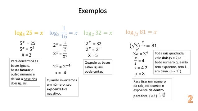 8 de raiz quadrada log2 de Aula Logaritmos 8 de raiz quadrada log2 de Aula Logaritmos