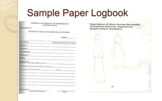 Logbook For Industrial Supervision and Training- A Look at Paper and ...