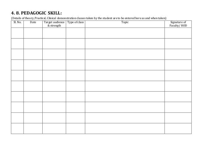Log book