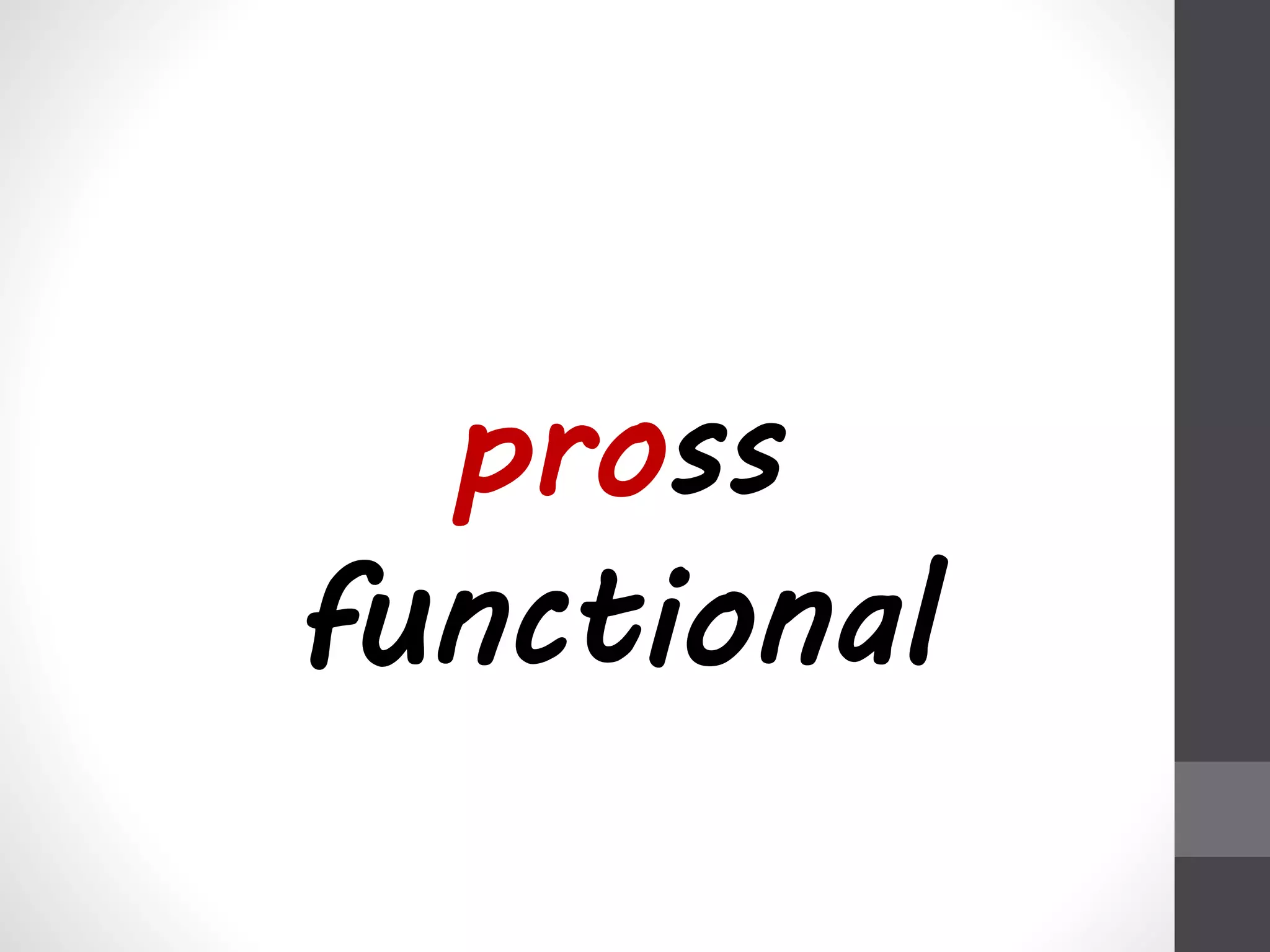 pross 
functional 
 