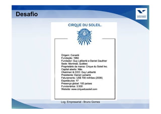 Desafio




          Log. Empresarial - Bruno Gomes
 