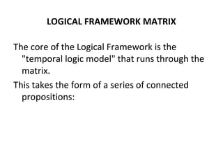 Logframework Logframework and swort thursday | PPT