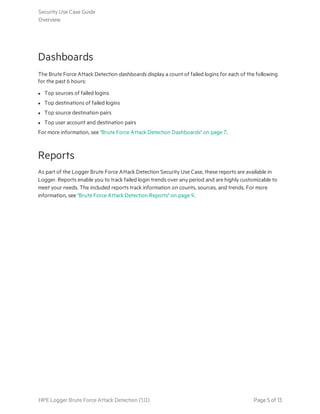 Logger Brute Force Attack Detection Security Use Case User's Guide | PDF
