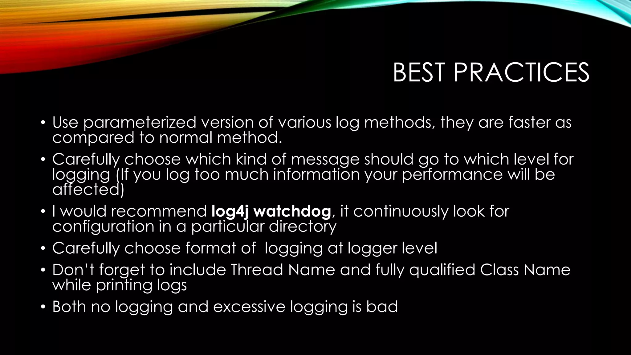 Java Logging | PPT