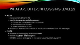 Java Logging | PPT