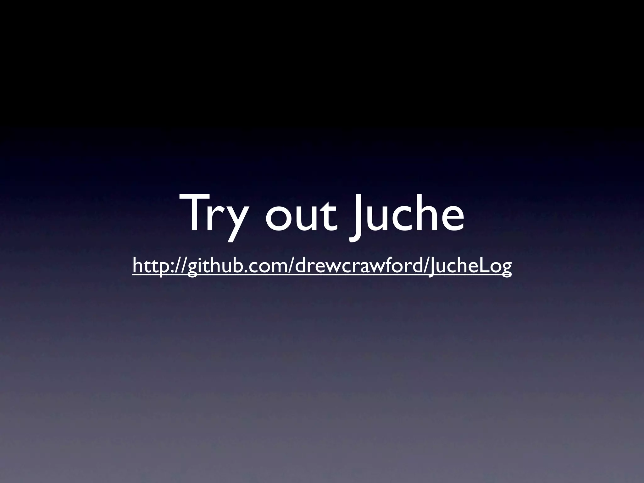 Try out Juche
http://github.com/drewcrawford/JucheLog
 