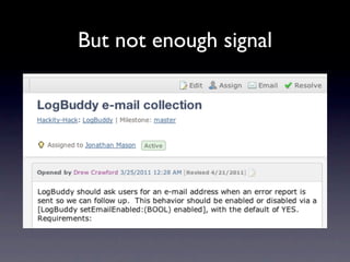 But not enough signal
 