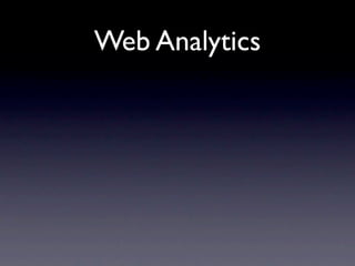 Web Analytics
 