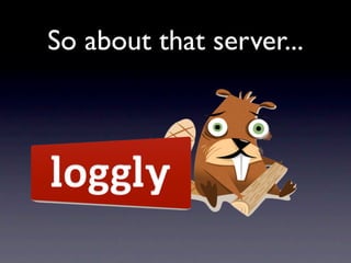 So about that server...
 