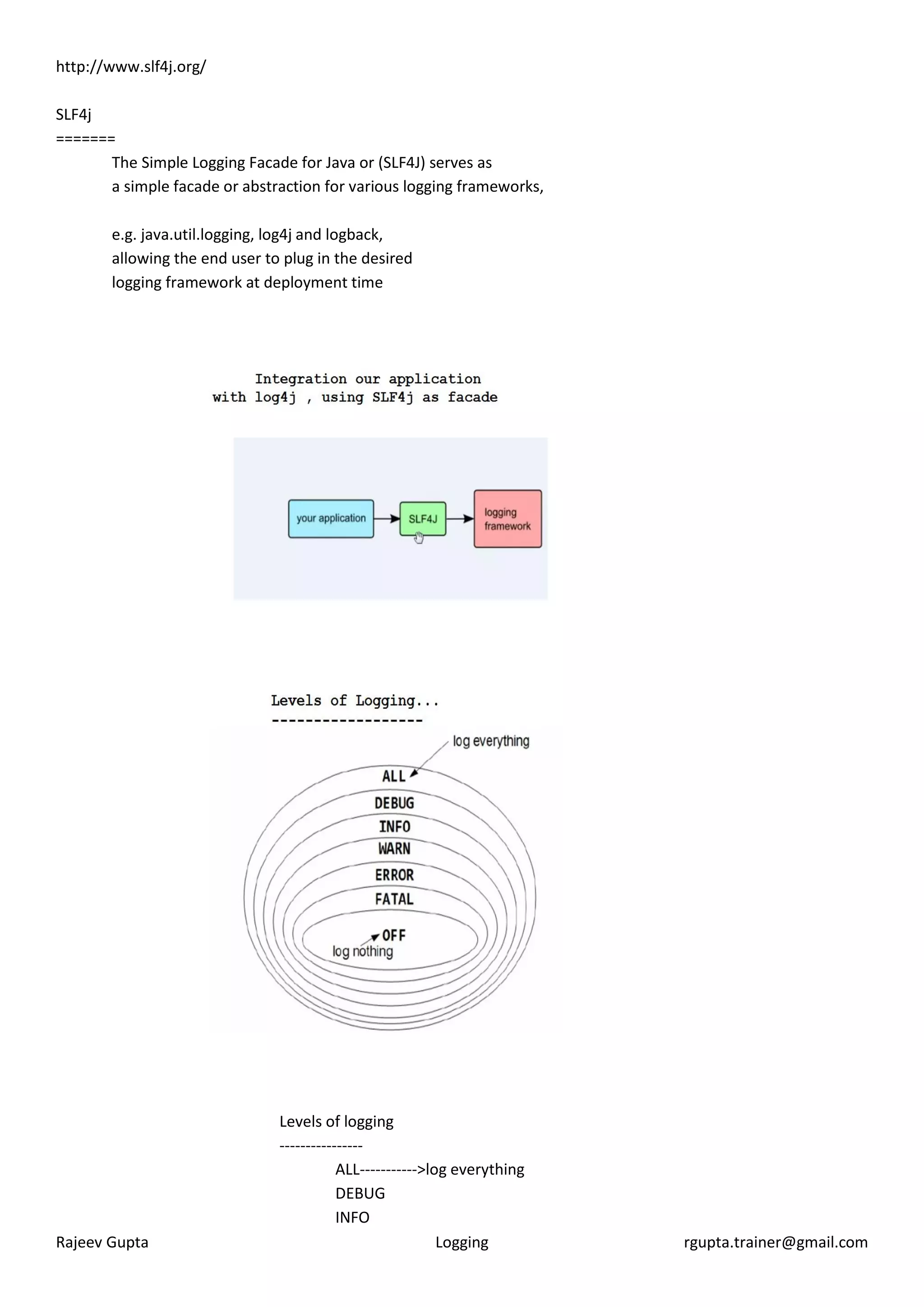 Java Logging discussion Log4j,Slf4j | PDF
