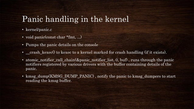 Logging kernel oops and panic | PDF