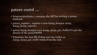 Logging kernel oops and panic | PDF