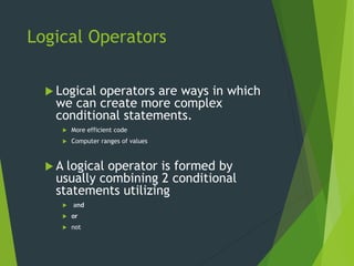 Computer Logic | PPT image.