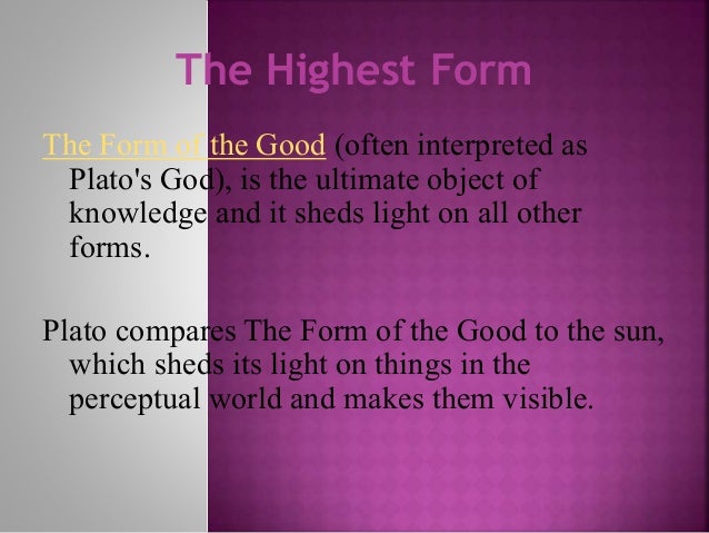 socrates plato and aristotle plato s form of the good
