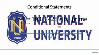 Comprehensive Introduction to Logic: Statements, Conditionals, and ...