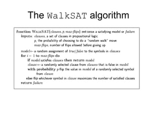 The WalkSAT algorithm
 