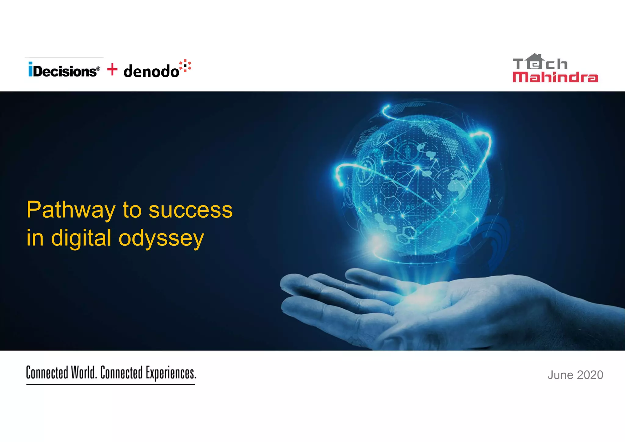 9
Copyright © 2020 Tech Mahindra. All rights reserved.
Pathway to success
in digital odyssey
June 2020
+
 