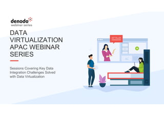 DATA
VIRTUALIZATION
APAC WEBINAR
SERIES
Sessions Covering Key Data
Integration Challenges Solved
with Data Virtualization
 