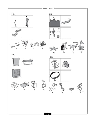 217.
218.
219.
220.
a. b. c. d.
a. b. c. d.
a. b. c. d.
a. b. c. d.
– Q U E S T I O N S –
2 9
 