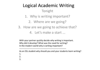 Logical Academic Writing