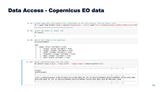 15
Data Access - Copernicus EO data
 