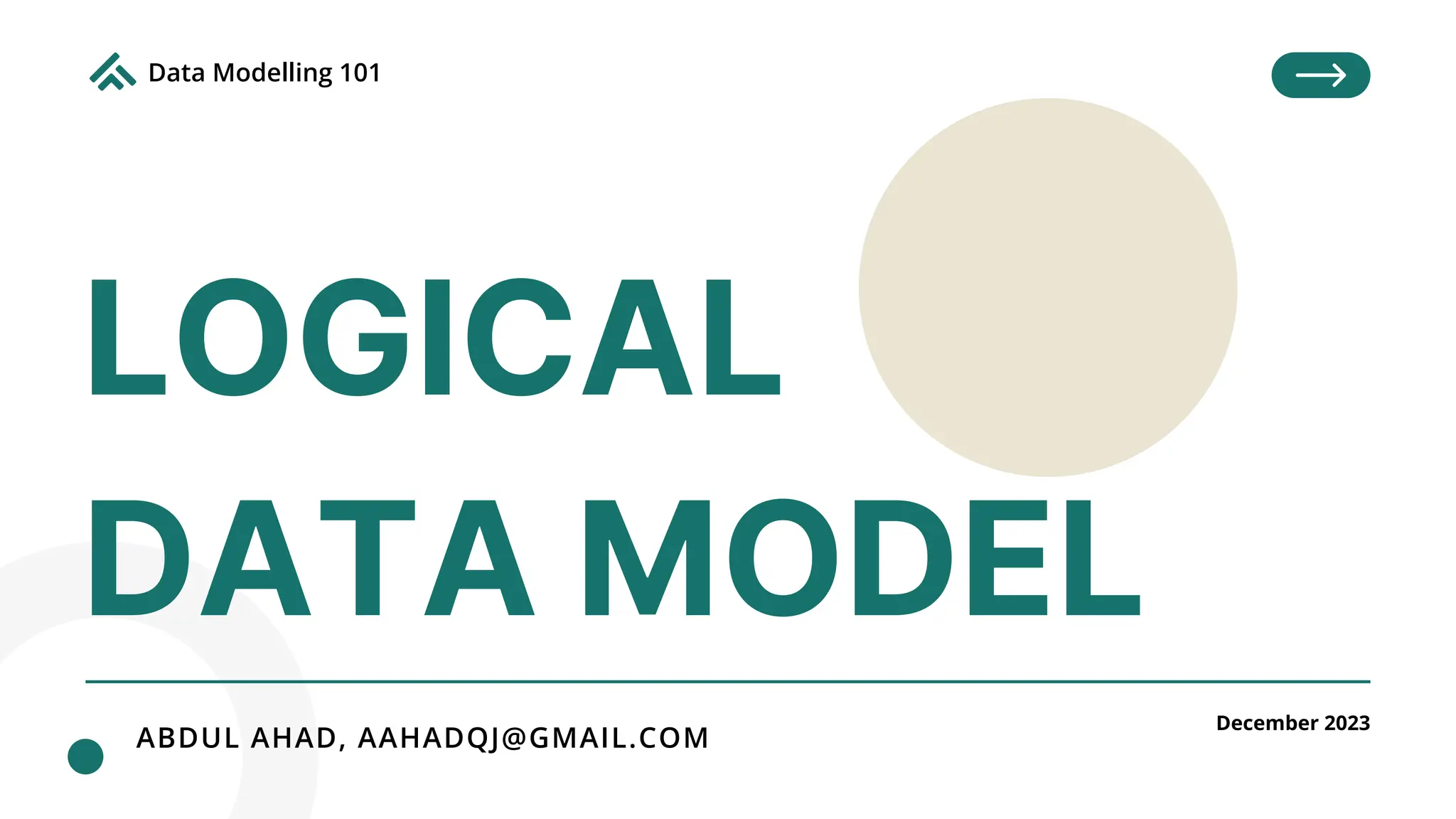 LOGICAL data Model - Software Data engineering | PPT