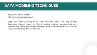 LOGICAL data Model - Software Data engineering | PPT