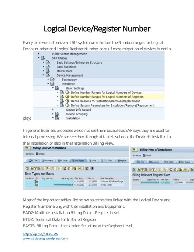 Logical Device/Register Number