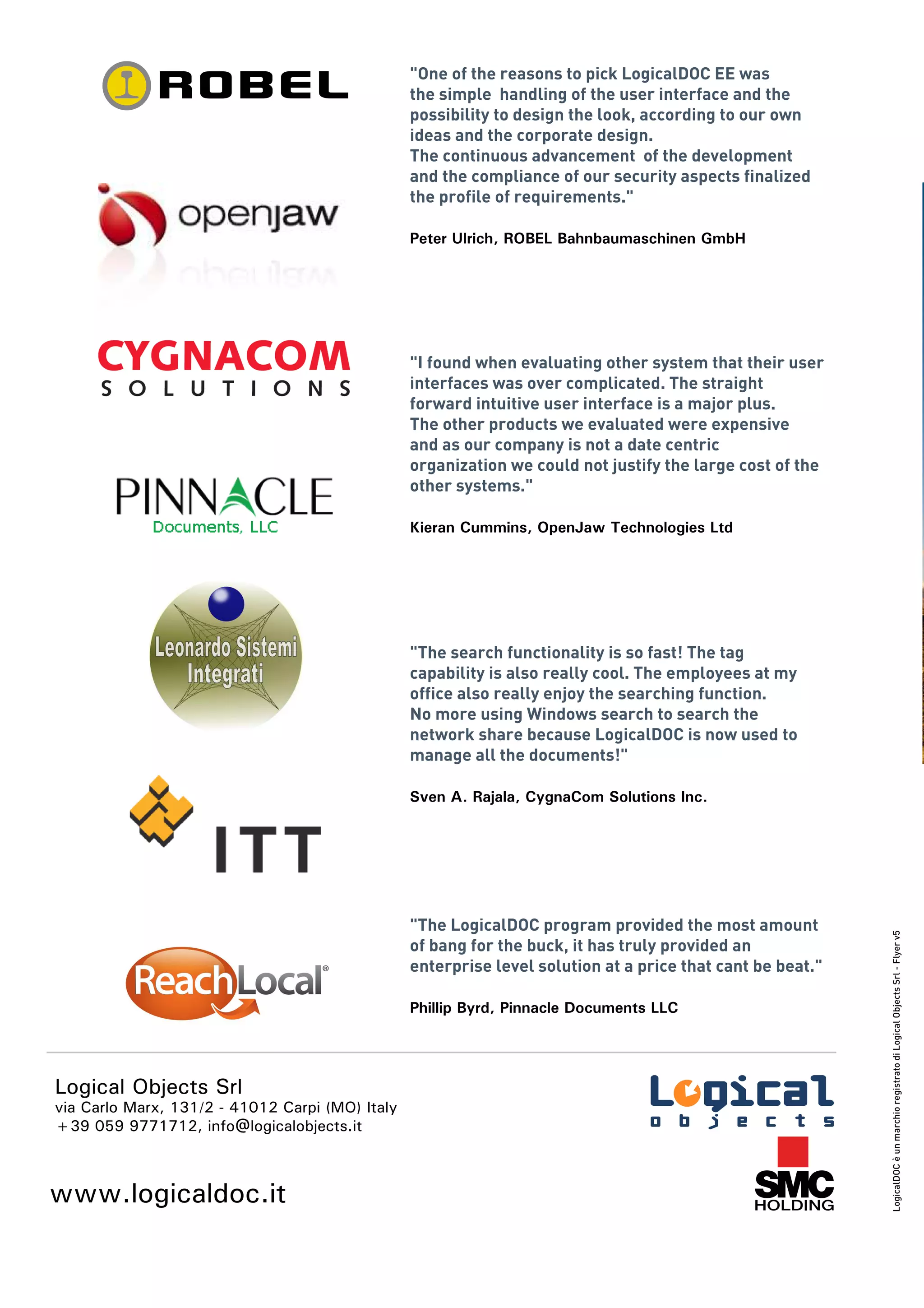 LogicalDOC Brochure | PDF