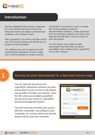 LogicalDOC Security Systems | PDF